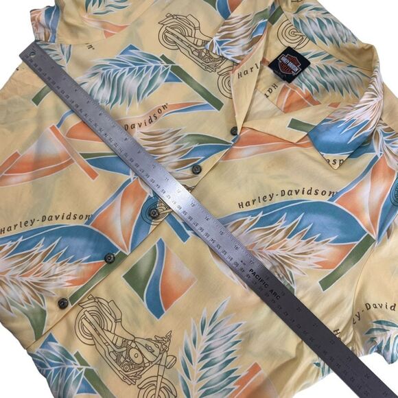 Vintage Harley Davidson | Tori Richard Collab Tropical Hawaiian Shirt - Picture 10 of 12